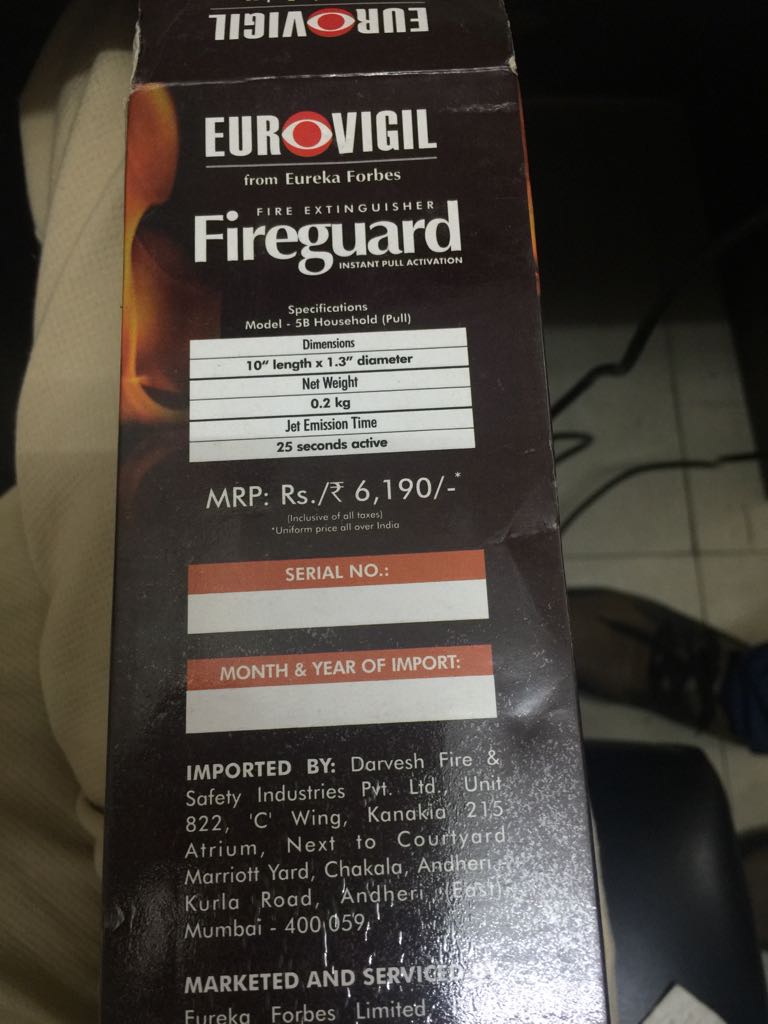 FIRE EXTINGUISHER @100% TRS